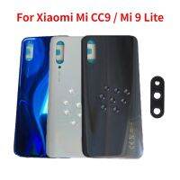 ฝาหลังต้นฉบับสำหรับ Mi CC9 Mi 9 Lite เคสปลอกหุ้มช่องหลังพร้อมกล้อง + กาว