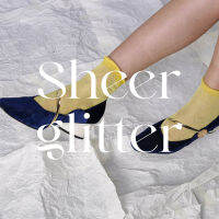 emmtee.emmbee - ถุงเท้า Sheer glitter