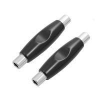 2Pcs 6.35mm 1/4Inch Female to 6.35mm 1/4Inch Female Socket Mono Audio Coupler Adapter Straight Through Converter