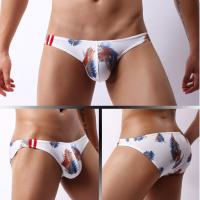 Underwear Men Brief Shorts Sexy Lingerie Fashion Men Print Underpants Breathable Bikini U Convex Pouch Male Panties Gay Youth