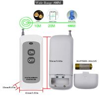 433mhz สวิตช์รีโมตคอนโทรลไร้สาย AC 110V 120V 220V 30A 1CH รีเลย์ RF สวิตช์ไฟ สําหรับระบบปั๊มลม เพื่อความปลอดภัย