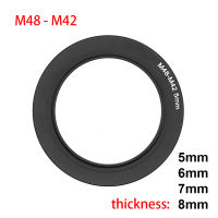 ใหม่ M48-M42กล้องทรรศน์อะแดปเตอร์แหวน M48 (48X0.75มม.) M42 (42X0.75มม.) หญิงชายความหนา5มม. 6มม. 7มม. 8มม.