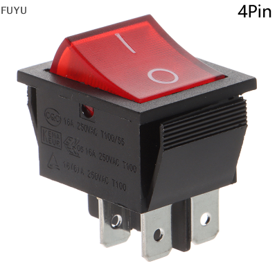 FUYU RK1-01สวิตช์เปิด-ปิด250V 4Pin สวิตช์เรือ KCD4-201n 6Pin 16A