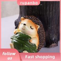 RUPANBO039392692ที่เก็บกล่องใส่ของตั้งโต๊ะสังเคราะห์เม่นที่วางปากกาขนาด64นิ้วที่เก็บเครื่องเขียนสีน้ำตาลสุดสร้างสรรค์