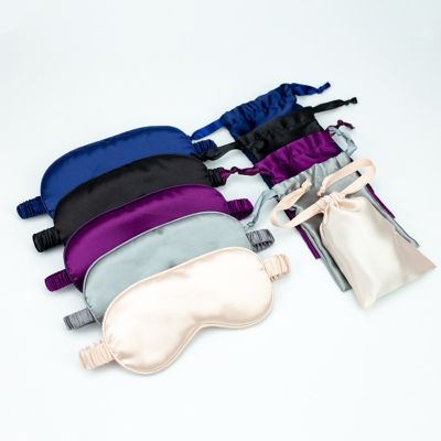 【CC】✈▦▥  Silk Double-Side Shading EyeShade Sleeping Cover Eyepatch Blindfolds Eyeshade Shield