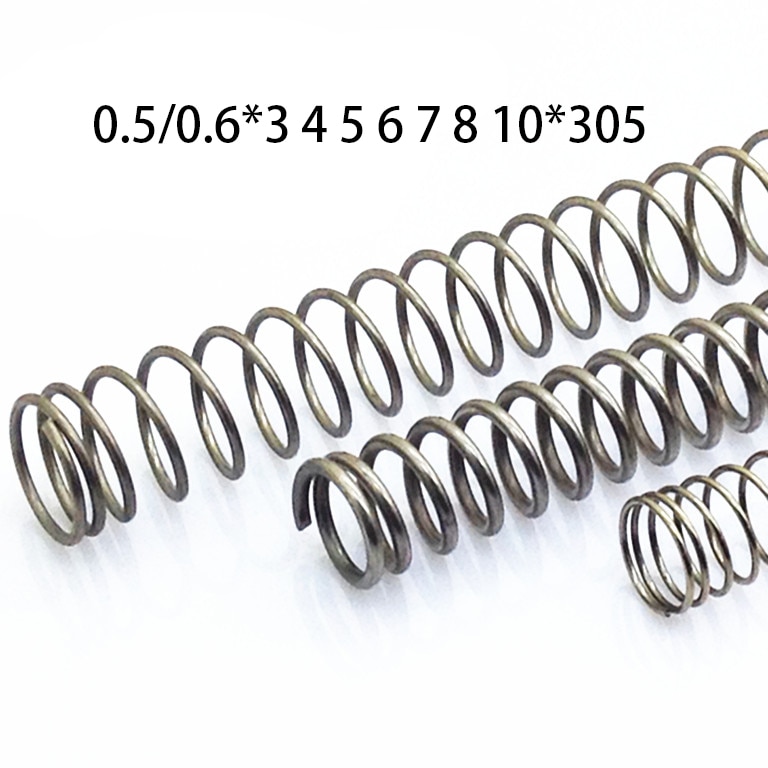 Wire Dia 0.7mm Compression Pressure Spring OD 4/5/6~12mm Stainless Steel A2 304 