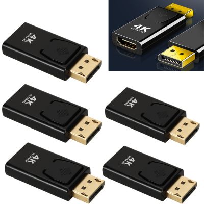 DP Ke HDMI-Kompatibel Maks 4K 60Hz Adaptor Port Display Jantan Ke Betina Adaptor Port Tampilan Konverter Kabel untuk Proyektor TV PC