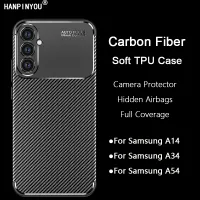 Soft TPU เคสสำหรับ Samsung Galaxy A14 A34 A54คลุมทั้งหมดเคสระบายความร้อนกลับตัวปกป้องกล้องถ่ายรูป Shell