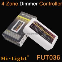 【☄New Arrival☄】 yulibu74040703 Fut036 Mi Light 2.4G Rf Wireless Wifi ใช้ได้กับ4-Zone Brigtness ไฟ Led ปรับได้รีโมทควบคุมสำหรับไฟแถบสีเดียว