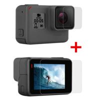 ที่นี่ฟิล์มนิรภัยสำหรับ Gopro Hero 7 6 5ป้องกันหน้าจอนิรภัยสำหรับ Go Pro