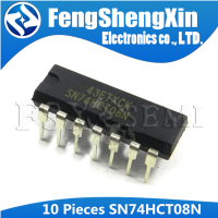 10ชิ้น DIP14 SN74HCT08 DIP 74HCT08 74HCT08N สี่เท่า2-INPUT บวก-และประตู IC