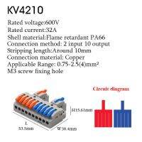 อุปกรณ์แยกตัวนำไฟฟ้าด่วนแบบพุชอินสายเคเบิล Led สายไฟเครื่องพีซี1ตัวกล่องเชื่อมต่อรางแบบติดบล็อกเทอร์มินัลอเนกประสงค์