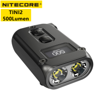 NITECORE TINI2 USB-C Rechargeable Keychain Light 500Lumens Built-In Battery OLED Display EDC Pocket LED Flashlight