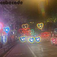 cabecade แว่นกันแดดแฟชั่นสำหรับผู้หญิงแว่นตาเอฟเฟ็กต์รูปหัวใจ Love แว่นตาเปลี่ยนสีเป็นรูปหัวใจกระจายแสงในเวลากลางคืน