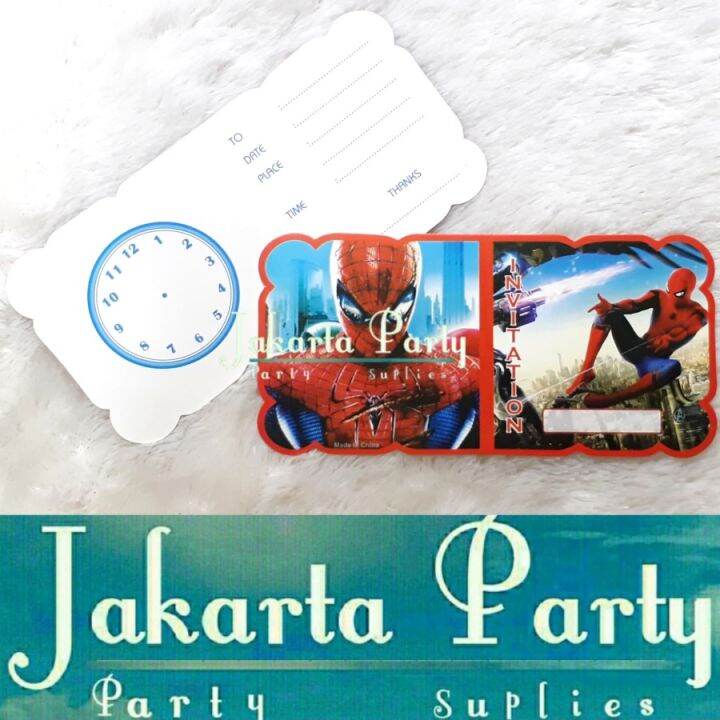 Kartu Undangan Ultah Spiderman / Undangan Ulang Tahun | Lazada Indonesia