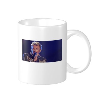 【High-end cups】 Promo Johnny And Hallyday(2) Mugs Unique Cups CUPS Print Humor Graphic R337 Multi Function Cups