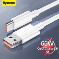 Byscoon USB C Mate 40 P30 P50 P40 30 30S 6A Type 66W Cabo Kabel