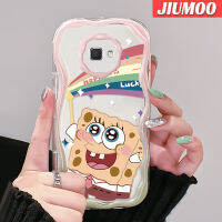 JIUMOO เคสปลอกสำหรับ Samsung J7นายก J7ดี2 J2ลายการ์ตูนมีความสุขสปันจ์บ็อบขอบเนื้อครีมดีไซน์ใหม่นิ่มกันกระแทกแบบใสเคสมือถือเคสโปร่งใสลายกล้องถ่ายรูปเรียบง่ายอ่อนโยนป้องกัน