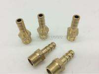 free shipping copper fitting 6mm/ 8mm/10mm/12mm Hose Barb x 1/4 inch male BSP Brass Barbed Fitting Coupler Connector Adapter