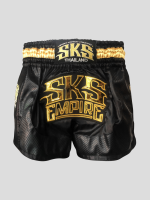 กางเกงมวย มวยไทย SKS Kevlar The black Shorts