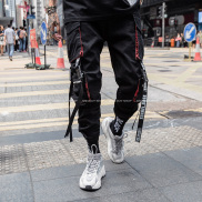 Quần Jogger Nam Kaki Túi Hộp Phong Cách Hiphop Đường Phố Thể Thao Unisex