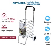 Xe kéo đi chợ siêu thị có giỏ gấp gọn ADVINDEQ TL-90C