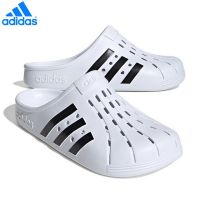 Adidas Adilette Clog FY8970 White Black Slip-on Clogs For Everyday Comfort (Size-UK)