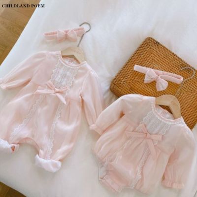 Baby Girls Romper Spring Lace Princess Baby Clothes Newborn 1st Birthday Party Baby Girls Clothes Infant Baby Jumpsuit Overalls