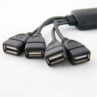 หนึ่งลาก4-ฮับ USB พอร์ตปลาหมึกยักษ์2.0วิ่งฮับอินเตอร์เฟซคอมพิวเตอร์แผ่