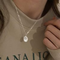 [COD] Korean version of the simple niche design sense oval sweater necklace female fashion temperament all-match advanced stacking