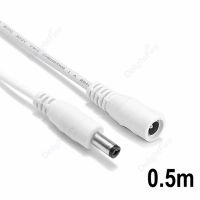 สายขั้วต่ออะแดปเตอร์ไฟ DC 5.5Mm 2.1Mm สำหรับท่านชายหญิงสายไฟต่อสำหรับ IP CCTV กล้องวงจรปิดเราเตอร์ไฟแถบไฟ LED