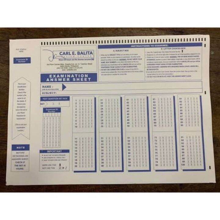 High quality 10 Pcs CBRC SCANTRON SHEETS | Lazada PH