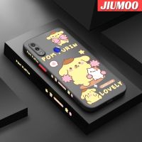 เคส JIUMOO สำหรับ Xiaomi Redmi Note 7 Note 7 Pro Note 7S เคส Note7กับมีน้ำค้างแข็งโปร่งใสสุนัขกระเป๋าการ์ตูนเคสแข็งขอบด้านข้างซิลิโคนรูปสี่เหลี่ยมฝาหลังเต็มกล้องดีไซน์ใหม่เคสป้องกันเคสมือถือกันกระแทก