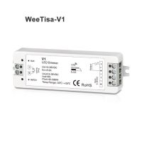 รีโมทคอนโทรลระบบสัมผัส4โซน Sakelar Peredup Pwm ไร้สาย Rf 2.4G Dc12v สมาร์ทโฮมรีเลย์ Wifi 24V สำหรับแถบเดี่ยวสีแอลอีดี