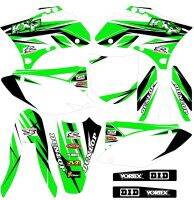 Full set of 3M Stickers Motorcycle Dirt Bike Graphics Backgrounds Decals kits For Kawasaki kxf450 2009 2010 2011 KX450F 450KXF