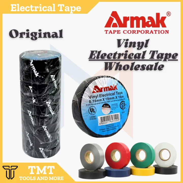 ARMAK Black Electrical Tape Vinyl Rubber PVC Retardant Tapes Original ...