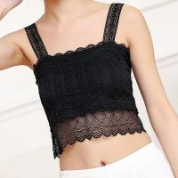 New Woman Lace Tank Hollow Out Base Young Girls Bustier Bra Crop Seamless Bandeau Top Women Wholesale