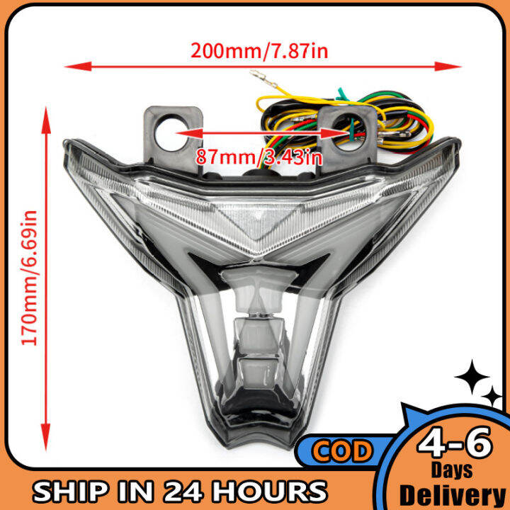 am-ชุดสัญญาณเลี้ยวไฟเบรคหลังไฟท้าย-led-รถจักรยานยนต์แบบบูรณาการเข้ากันได้กับ-zx-10r-นินจา