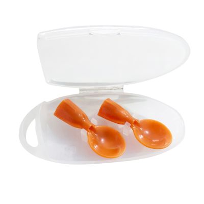 ○ 2Pcs Baby Food Spoons Baby Feeding Spoon With Storage Case Rice Scoop Utensils Kids Feeding Tool Tableware Kitchen Tools