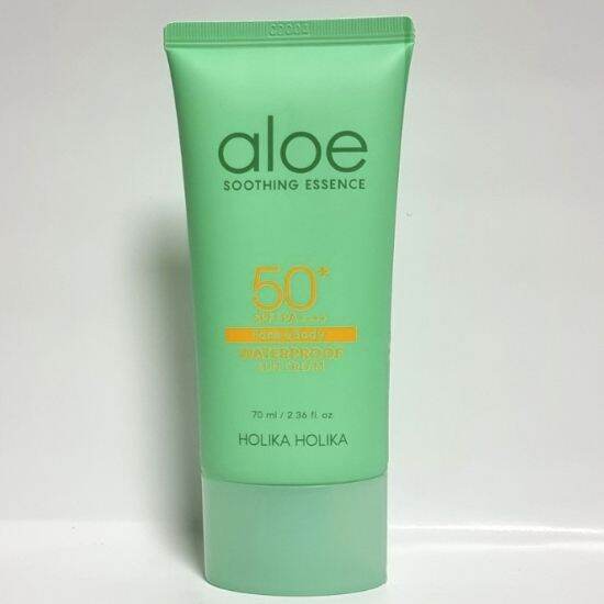 [HOLIKA HOLIKA] Aloe Soothing Essence Waterproof Sun Cream SPF50+ PA ...
