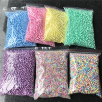 14000Pcs Polystyrene Filler Styrofoam Balls Bottle DIY Snow Mud Accessorie Small Tiny Foam Beads for Gift Balloon Decoration