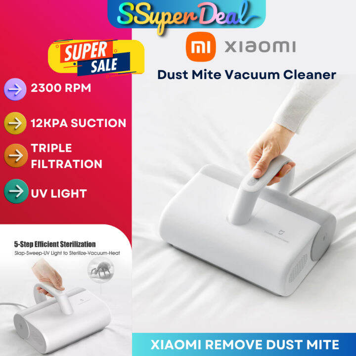 Xiaomi Mijia Dust Mite Bed Vacuum Cleaner 12kpa Lazada