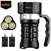 Sofirn SD01 Pro ไฟฉายดำน้ำ10000LM 3 * XHP50.2ไฟฉาย LED ที่มีประสิทธิภาพสูง