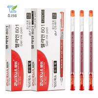 GJ56อุปกรณ์การเรียนออฟฟิศ6ชิ้นสีดำ/ สีฟ้า/สีแดง0.38มม. ปากกาเซ็นชื่อเครื่องเขียนนักเรียนปากกาเขียนปลายปากกาเพชรปากกาหมึกเจล