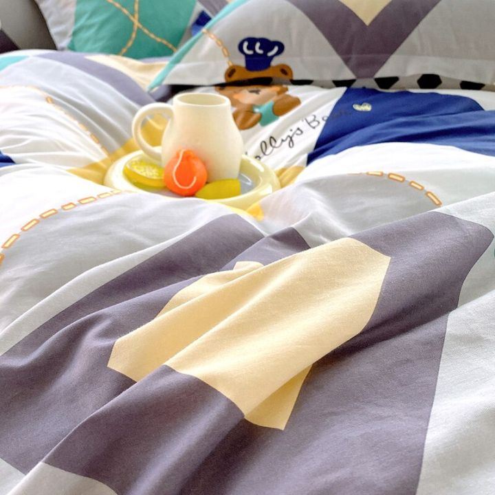 ผ้าปูที่นอนผ้าฝ้าย100-ผ้าปูที่นอนพอดีขนาดควีนไซส์กันลื่นคลุมที่นอนป้องกันผ้าปูที่นอนกระชับพอดียางยืดทุกฤดูกาลผ้าคลุมเตียง
