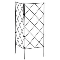 MRB 3pcs Foldable Plant Climbing Trellis Frame Garden Flower Plant Growing Support Metal Iron Trellis Wall