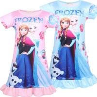 ✔◕✧ xing lu nan Kraiefs Girls Kids Frozen Els Anne Beach Princess Dress Short Sleeve Nightie Nightdress