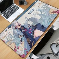 Game Genshin HD Printing XXL Mouse Pad Gamer Accessory Hot Large Desk Pads Computer Lock Edge Keyboard Mat desk mat