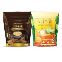 แจ่มใส กาแฟ / ชามะนาว JAMSAI Coffee / Lemon Tea 1 ห่อ มี 15 ซอง