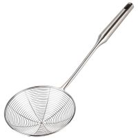 2X Spider Strainer Skimmer Ladle Stainless Steel Metal Frying Basket with Long Handle Spoon